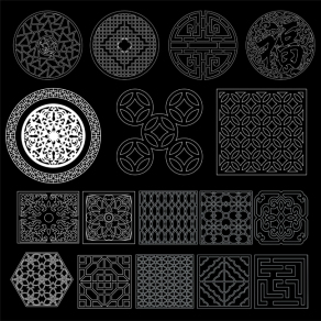 木头雕刻图案大全，镂空花纹雕刻图案7