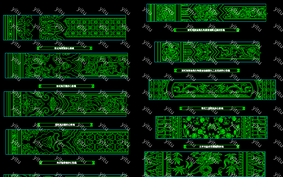 木头雕刻图案大全