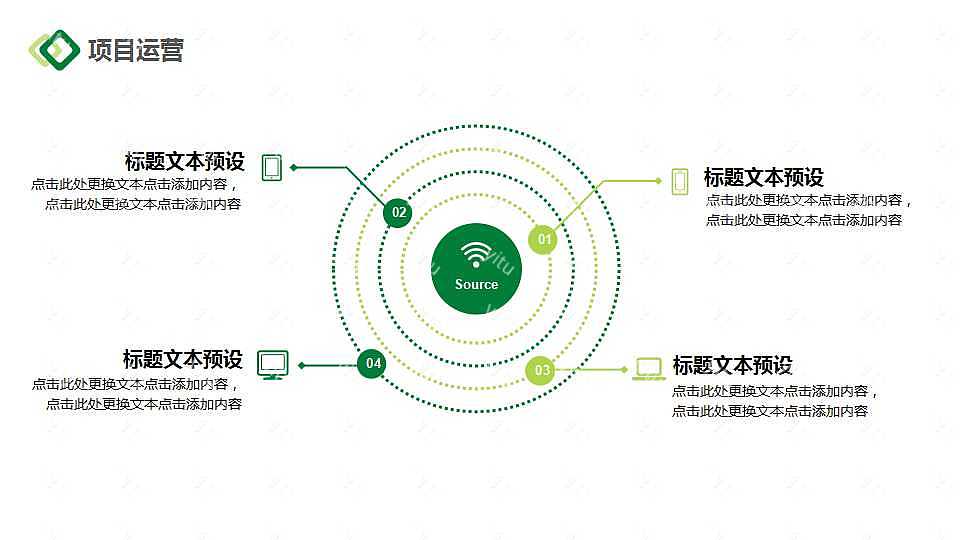 绿色招商融资计划书PPT模板下载 