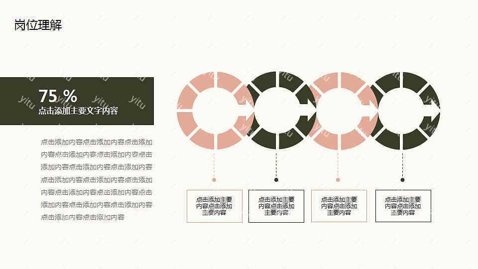 精美复古述职报告ppt模板下载