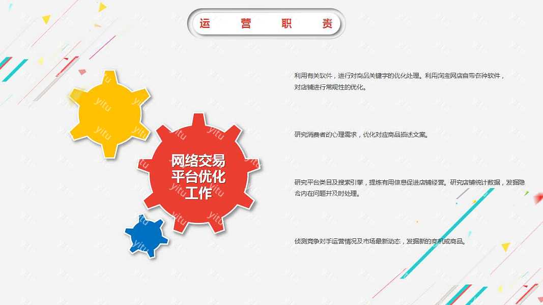 简约运营工作汇报优质ppt模板下载