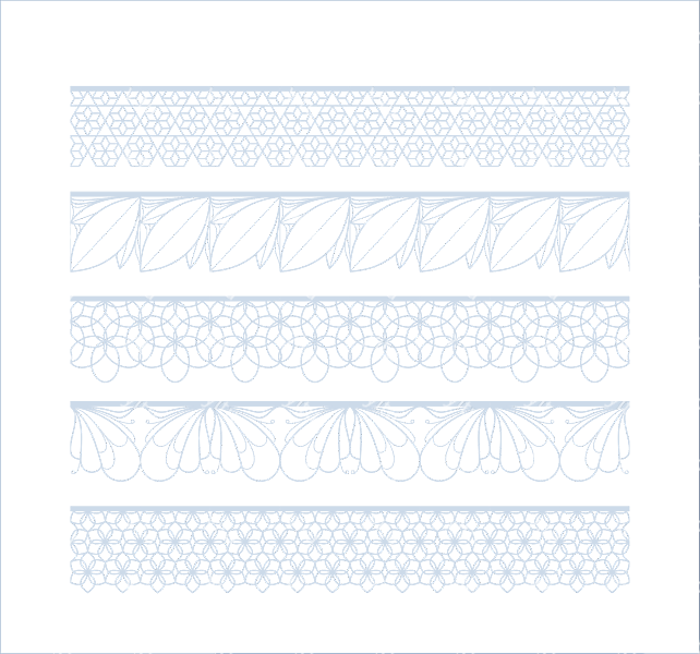 5款超仙的花朵蕾丝花边装饰图案 