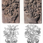 安徽寿桃砖雕雕刻图案 