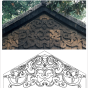 江苏扬州砖雕山花雕刻图案 