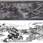 安徽栏板石雕“柳浪闻莺”“花港观鱼”雕刻图案 