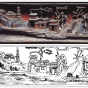 安徽环板木雕“西湖风景”雕刻图案