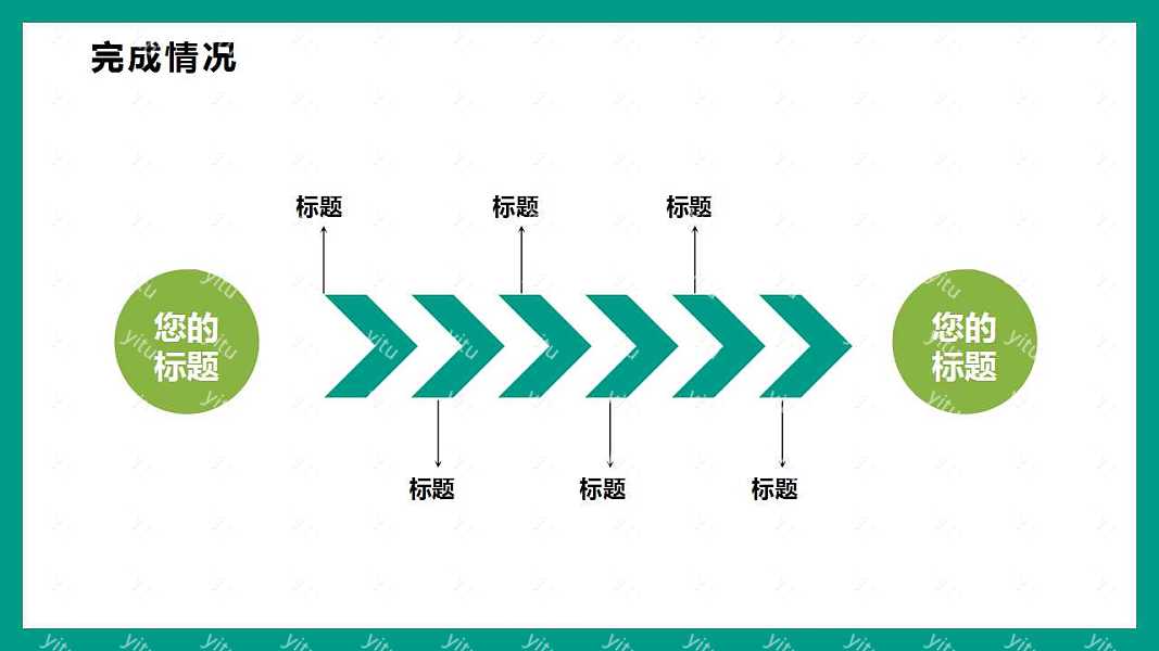 绿色简约个人述职工作汇报免费ppt模板