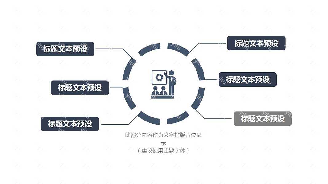 商务大气工作汇报免费ppt模板