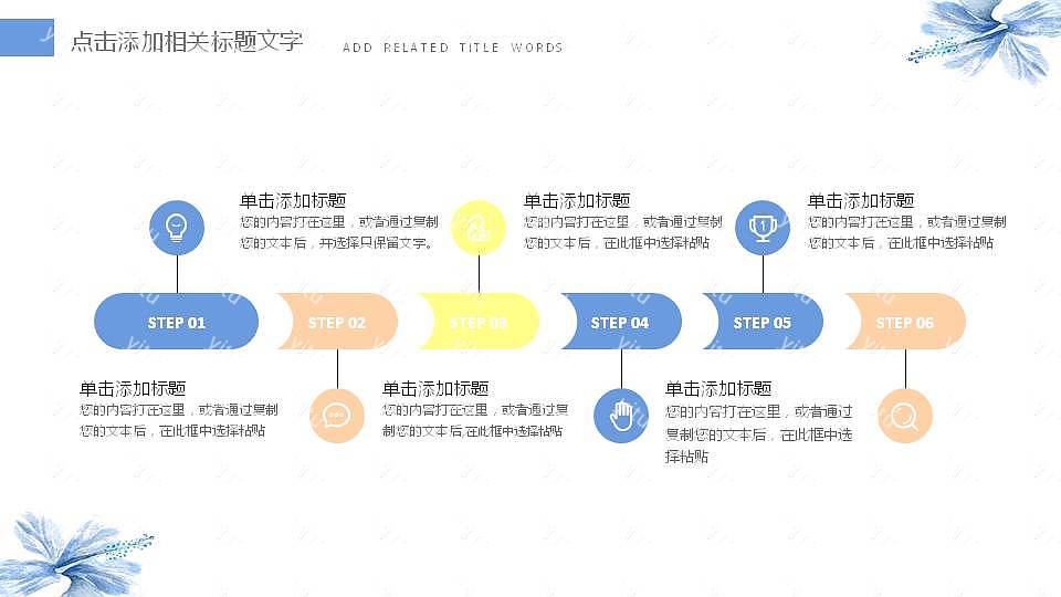 淡雅小清新毕业论文答辩免费ppt模板