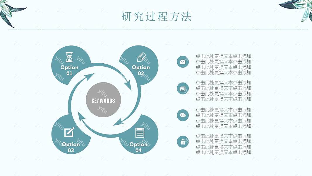 高端淡雅毕业论文答辩免费ppt模板