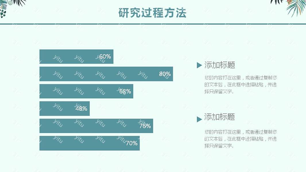 清新大方毕业论文答辩免费ppt模板