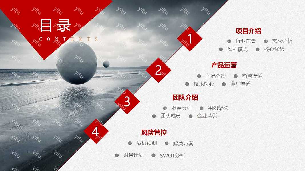 几何商业计划书免费ppt模板下载