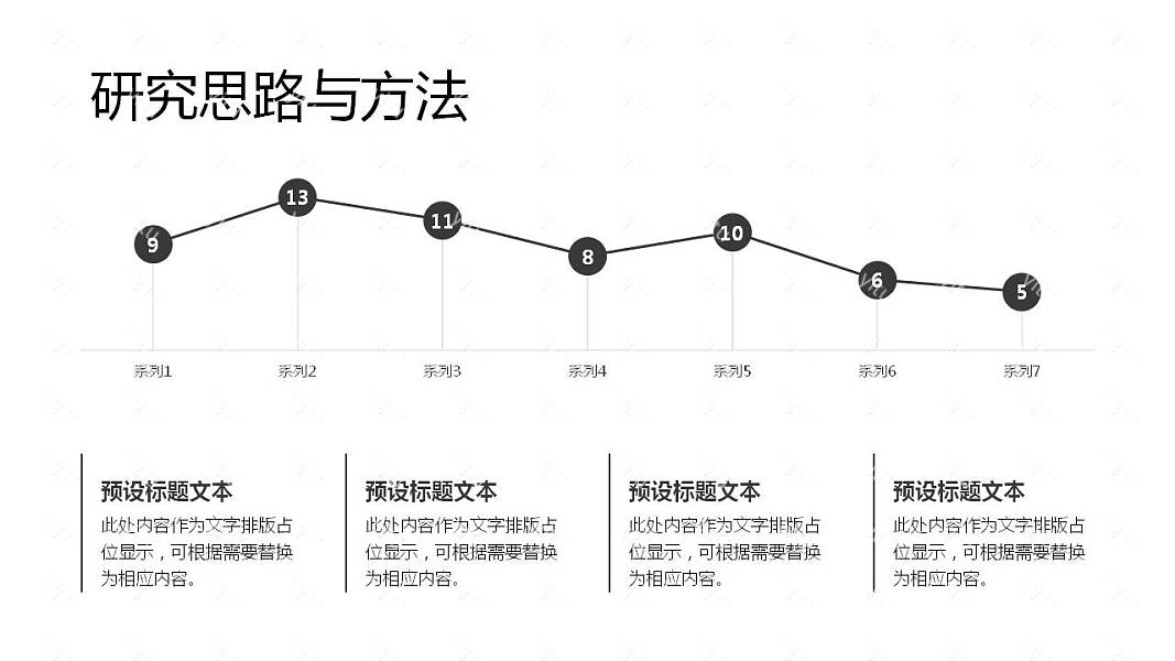 极简创意毕业论文答辩免费ppt模板