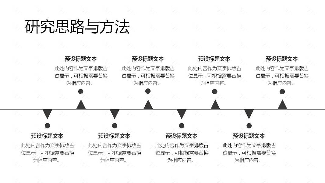 极简创意毕业论文答辩免费ppt模板