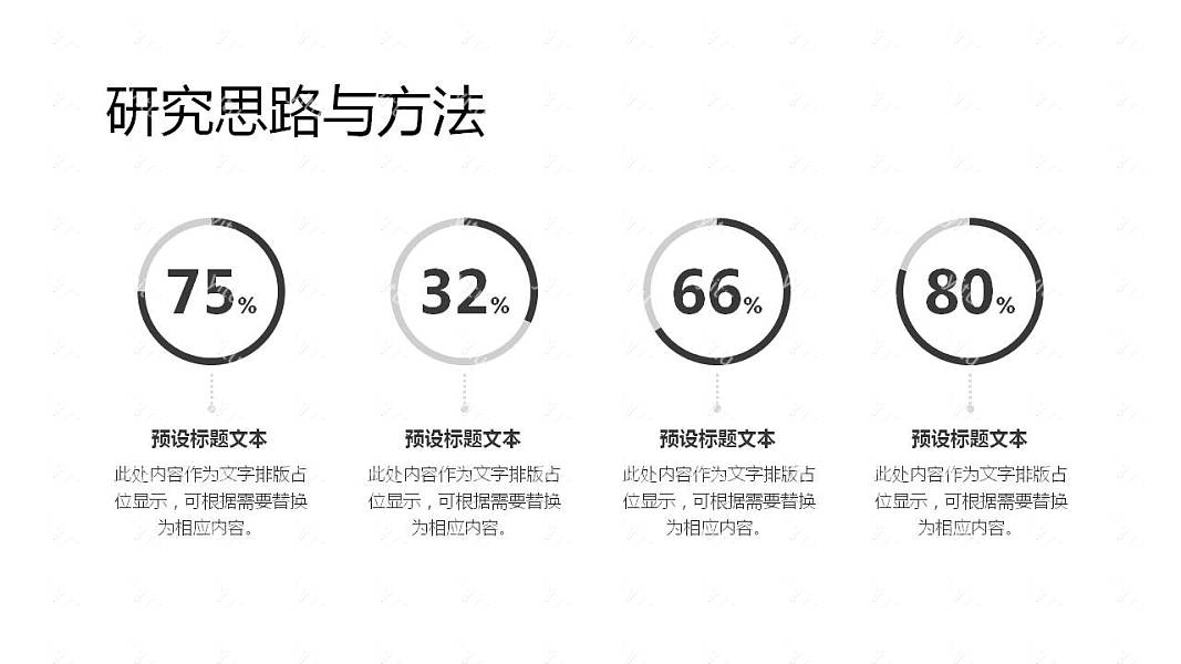 极简创意毕业论文答辩免费ppt模板