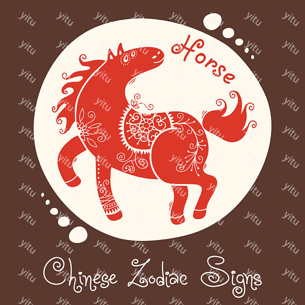 ​十二生肖的艺术剪纸图案