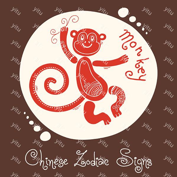 ​十二生肖的艺术剪纸图案