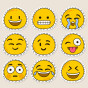 可爱emoji表情装饰图案