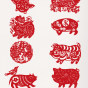 8款中国红动物猪剪纸图案.jpg