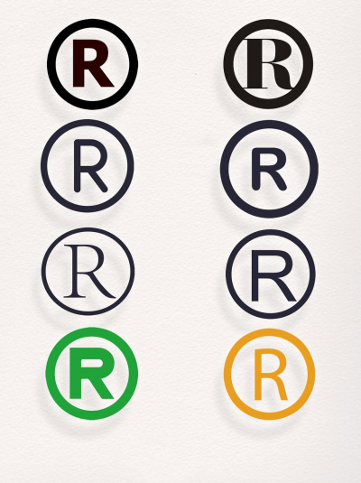 多种字母R图标装饰图案
