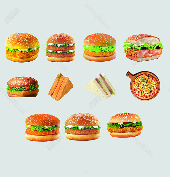 好吃的汉堡包装饰图案.jpg