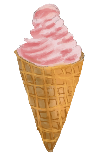 华夫饼冰淇淋