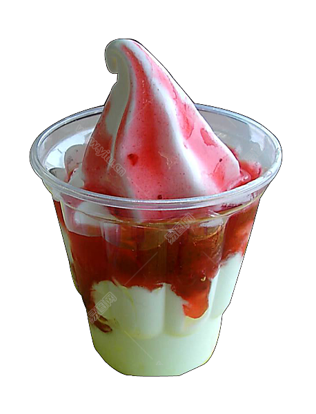 草莓圣代冰淇淋图案.png