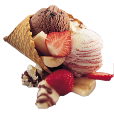 华夫饼草莓冰淇淋图片