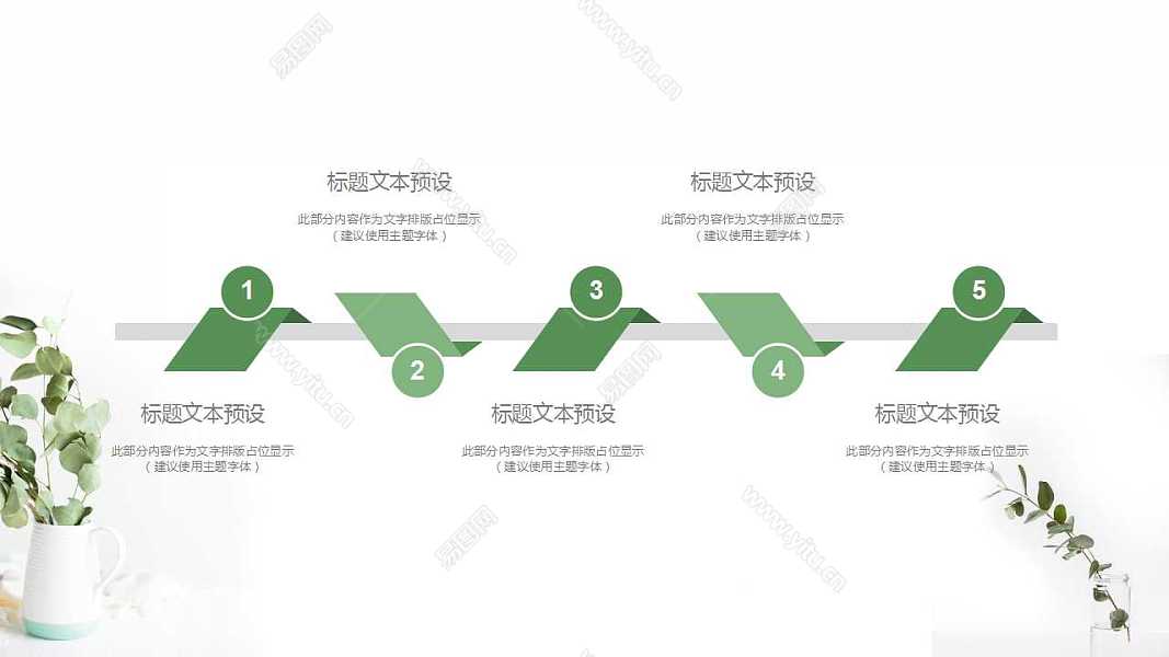 绿色小清新工作计划总结免费ppt模板 (16).jpg