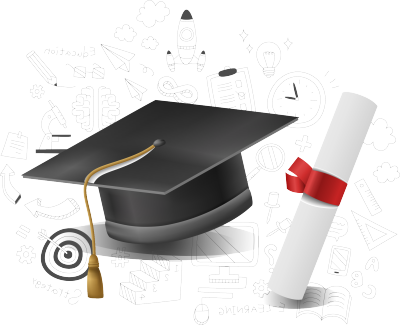 学士帽 毕业证书 装饰图案
