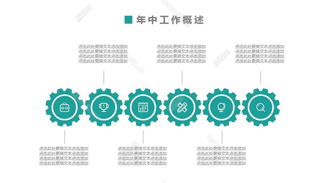 绿色小清新年中工作计划总结免费ppt模板 (6).jpg