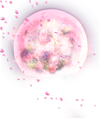 粉色情人节月亮七夕素材.png