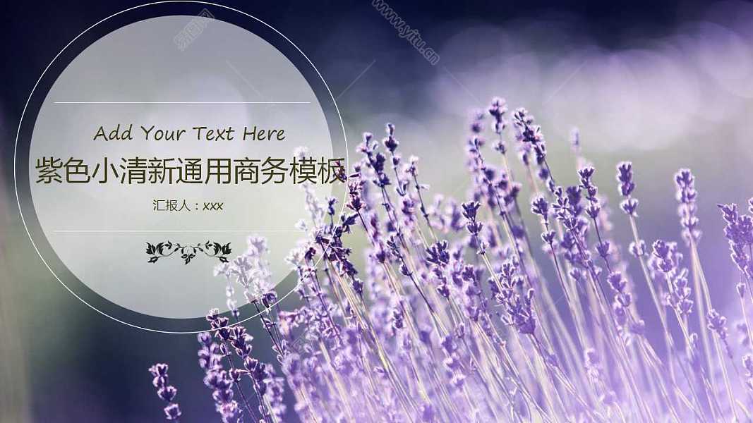 紫色小清新工作汇报免费ppt模板 (1).jpg