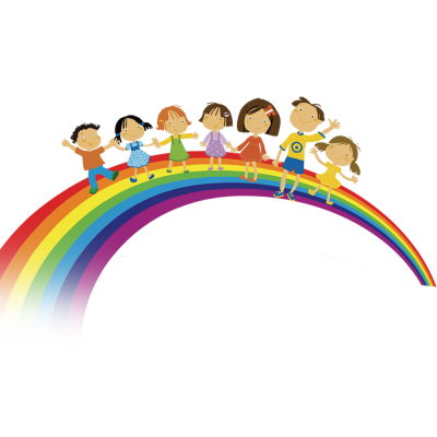 彩虹上的孩子们彩虹图片