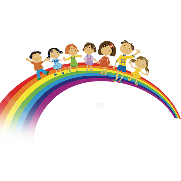 彩虹上的孩子们彩虹图片.png