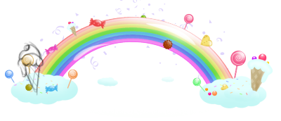 可爱的彩虹冰激凌棒棒糖装饰图案