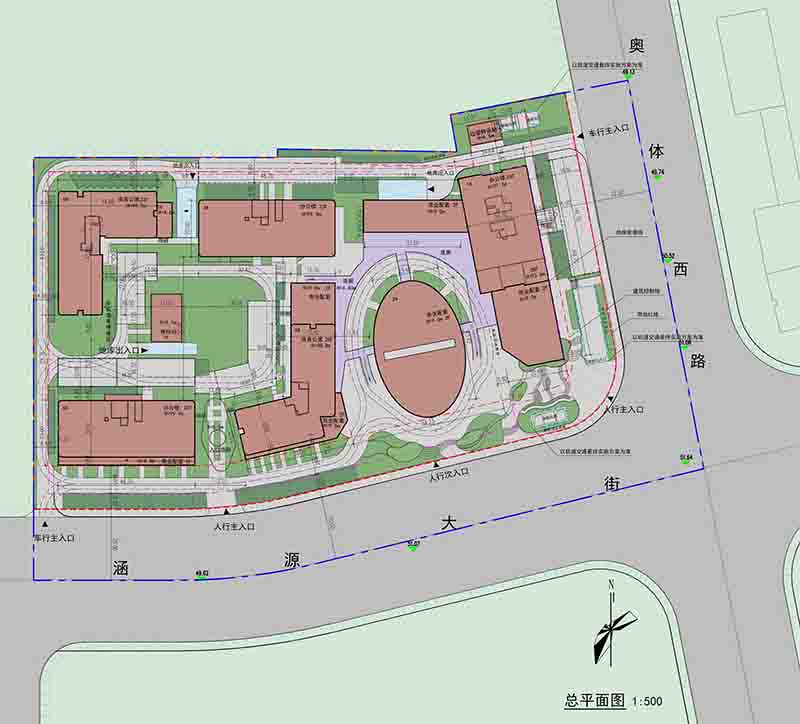 购物广场鸟瞰效果图,工程建筑大厦计划方案效果图制作