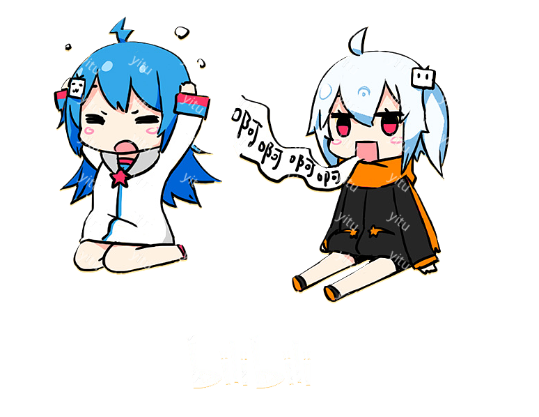 bilibili小闪电图标,bilibili小电视图标 bilibili手绘标志背景素材