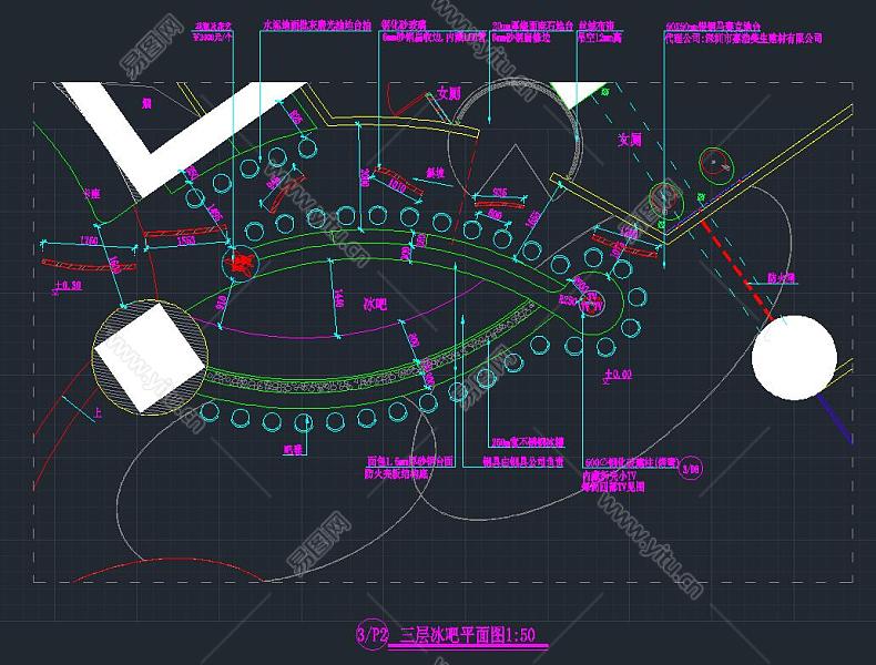 皇后酒吧施工图,酒吧cad施工图纸下载