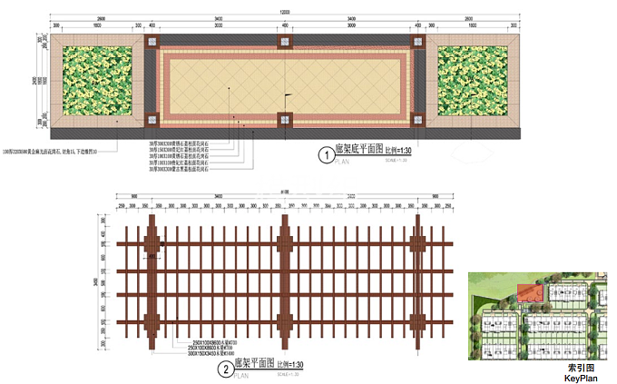 平面图,交通流线分析,功能分区,景观结构分析图,低层区入口景观效果图