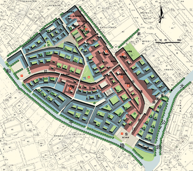 历史街区保护和整治规划   规划总平面图