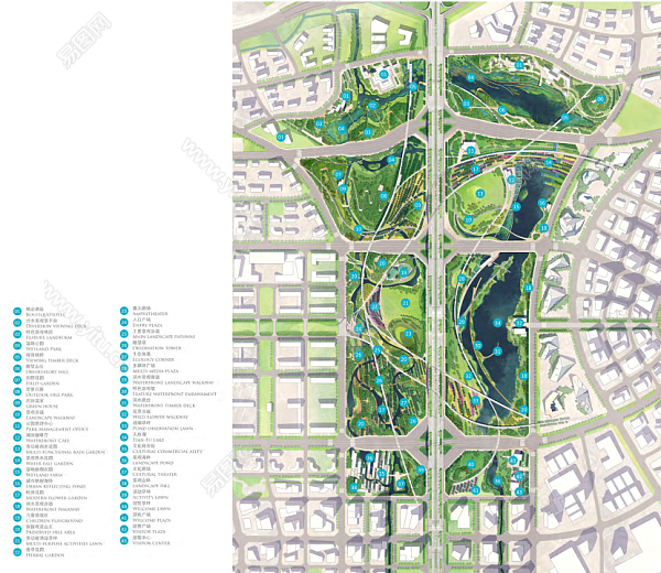 绿洲滨水中央公园景观设计文本