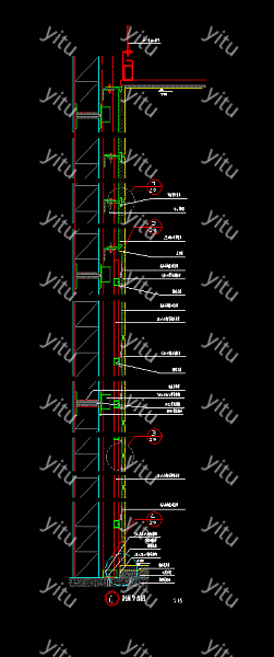 木挂板节点大样图木挂件施工图节点大样cad施工图纸下载