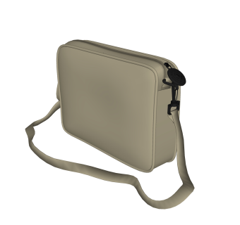 简约白色女式单肩包草图大师模型,服装店衣架su模型下载