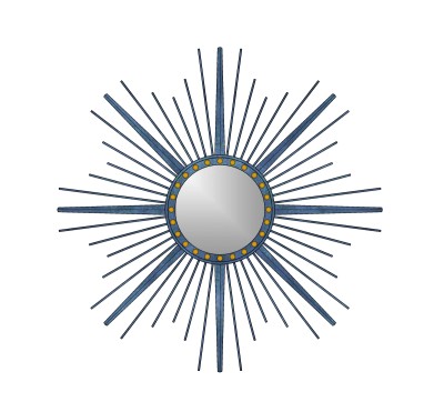 现代个性太阳装饰镜su模型,摆件草图大师模型下载