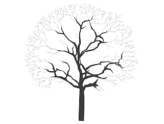 枯树树干盆景sketchup模型下载，树干盆景skb模型分享