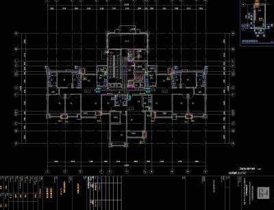 天津市津海湾项目二期地下车库给排水施工图CAD图纸