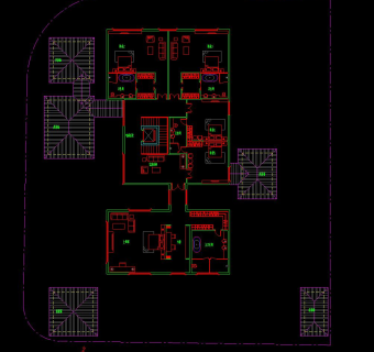 豪华别墅CAD施工图，别墅CAD设计图纸下载