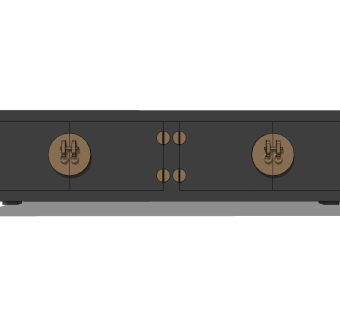 新中式电视柜草图大师模型，电视柜sketchup模型下载