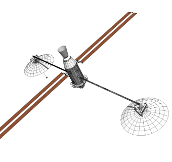 现代人造天体草图大师模型，卫星su模型下载